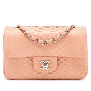 Chanel Small Single Flap – Soft Pink Python