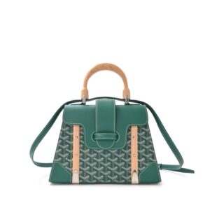 Goyard Green Chevroches Calfskin Saïgon PM Bag