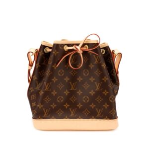 Louis Vuitton Ebene Monogram Coated Canvas Petit Noé Gold Hardware